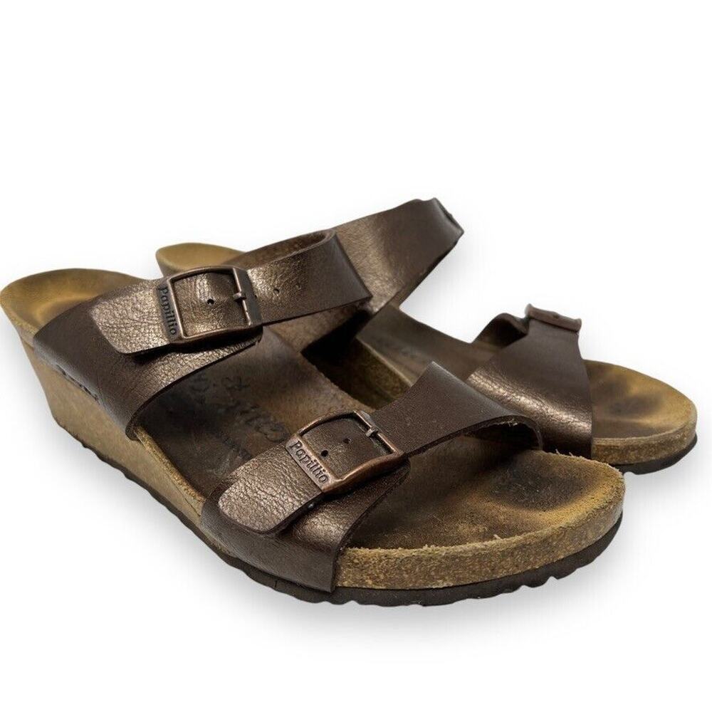 Brown Leather Women's Sandals Papillio